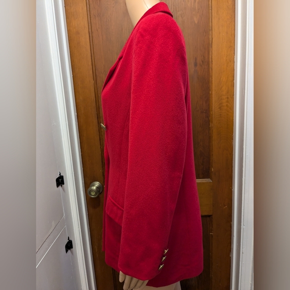 Saks Fifth Avenue Red Cashmere Blazer - Picture 3 of 14